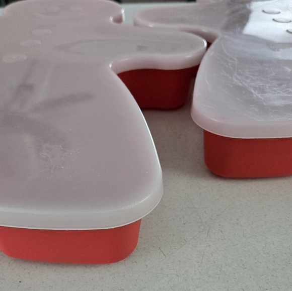 Gingerbread Man Storage Container Lot Of 2 - Picture 3 of 6